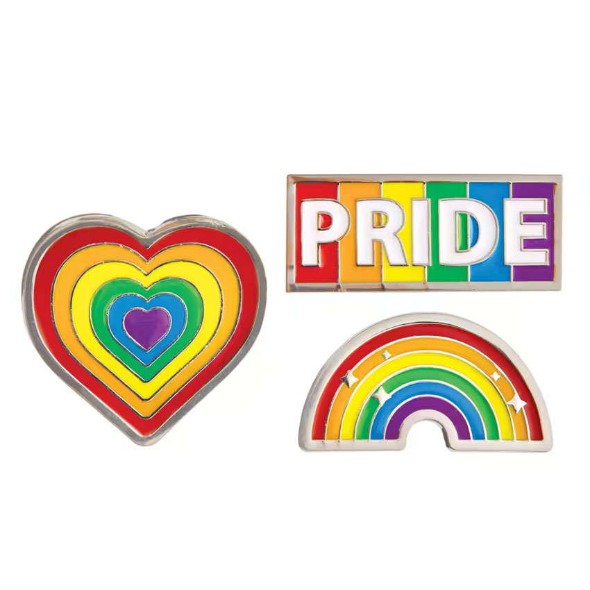 LGBT rainbow pride lapel pins