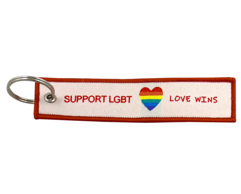 promotional LGBT souvenir embroidery key tag