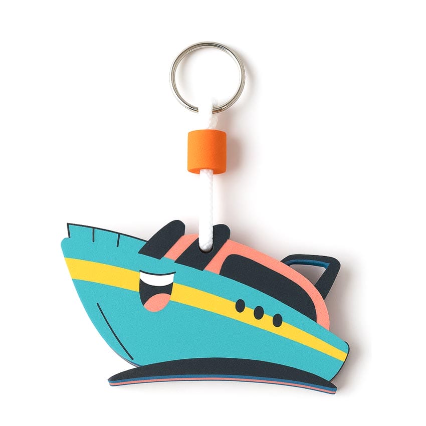 full-color printed EVA floating keychain for yacht clubs full-color printed EVA floating keychain for yacht clubs