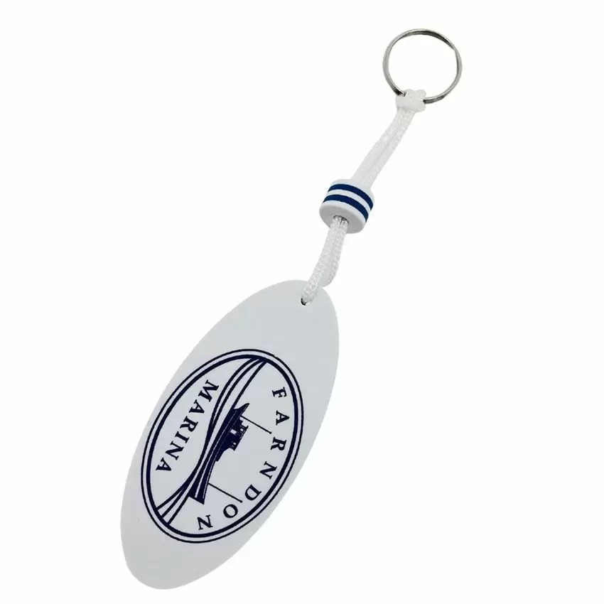 personalized white EVA floating keychain