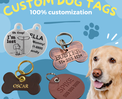 custom dog tags, pet id tags wholesale
