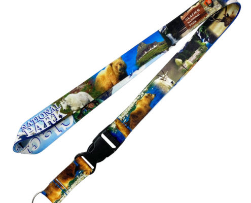 dye sub realistic photo printed lanyard