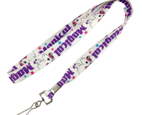 custom logo sublimation lanyard