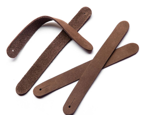 custom real leather zipper puller tags