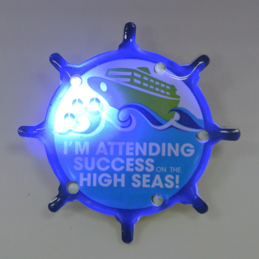 promotional LED Flashing lapel pin