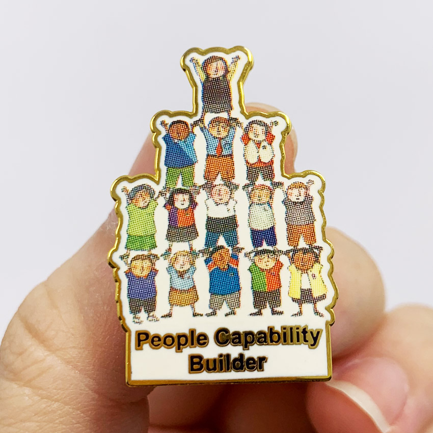 custom imitation hard enamel UV printed lapel pin