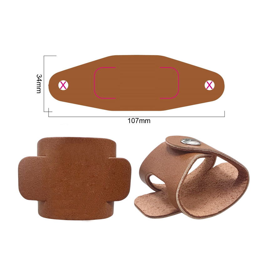 wholesale blank leather neckerchief slide