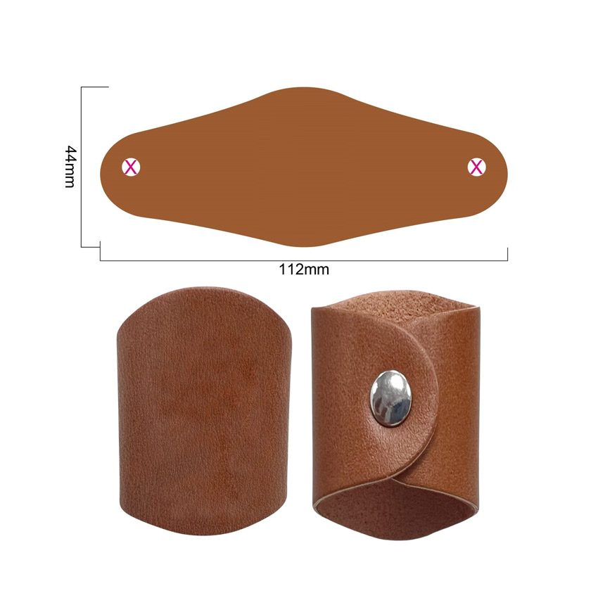 wholesale blank leather scout necker slide