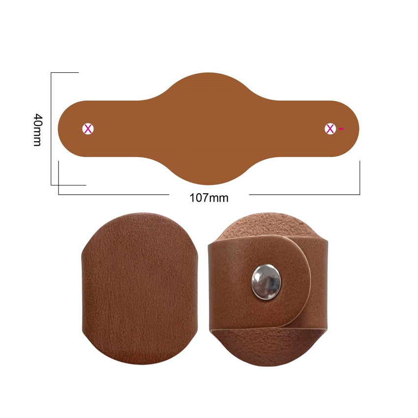 wholesale blank leather neckerchief woggle