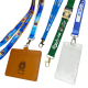 custom logo printed id badge lanyards