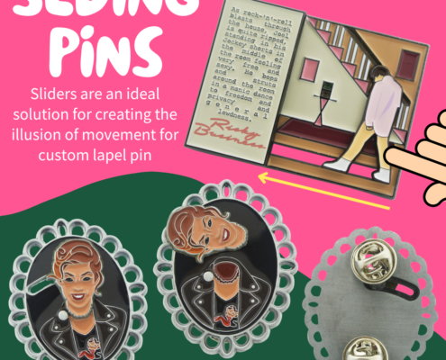 custom sliding pins