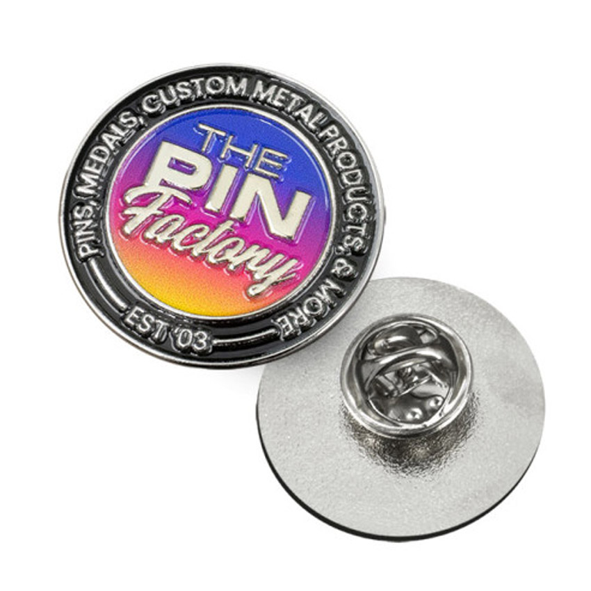 manufacturer custom metal uv printed enamel lapel pin