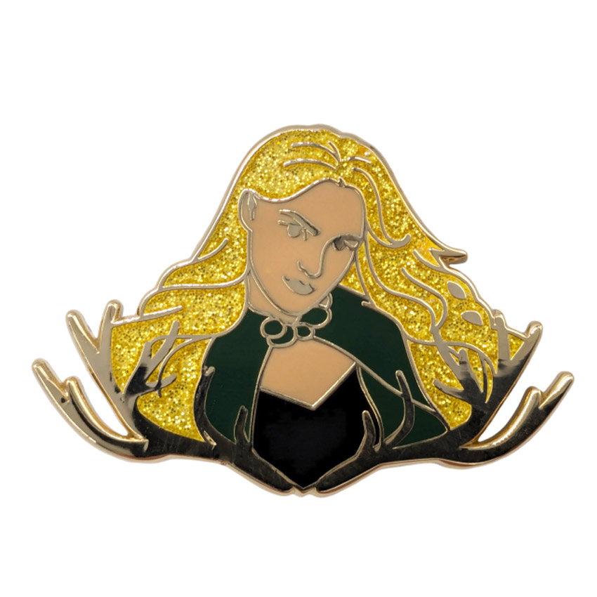 customized glitter enamel pins