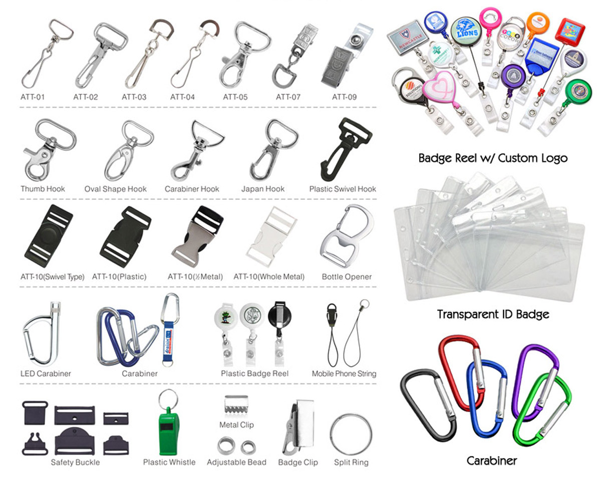 custom lanyard attachment options