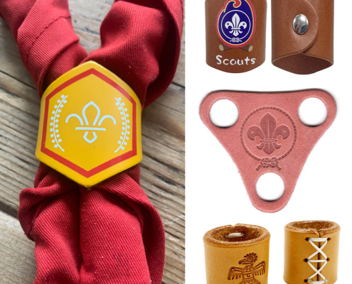 wholesale custom logo leather scarf woggles