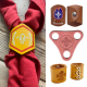 wholesale custom logo leather scarf woggles
