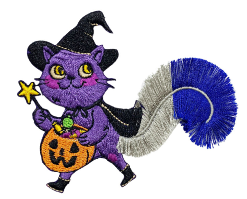 custom halloween embroidery tassel iron on patch