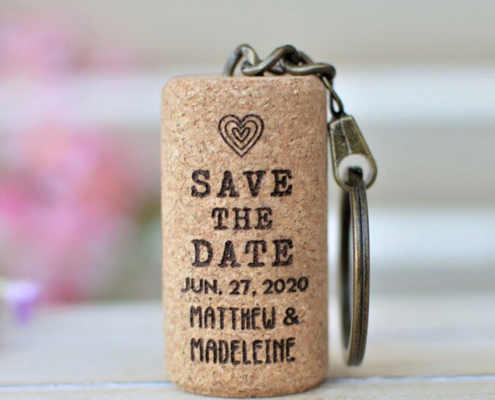 wholesale custom wine cork keychain