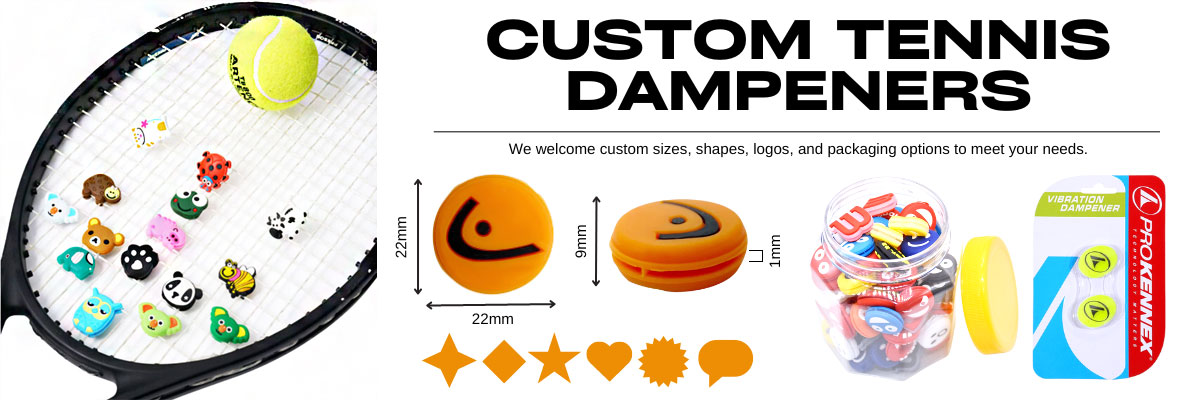 wholesale custom shaped tennis dampeners