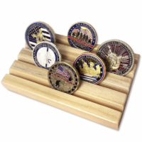 custom made wooden challenge coin display holder