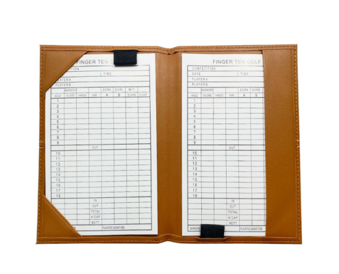 custom PU leather golf yardage book covers