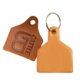 personalized leather cow ear tags