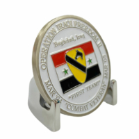 wholesale silver plated metal coin stand