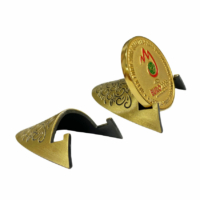 free mold fee wholesale metal coin display stands