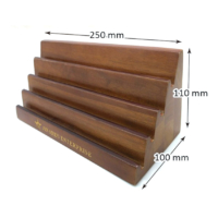 Custom Logo Coin Wooden Display Rack