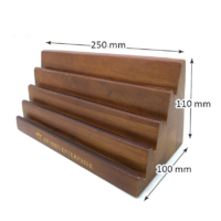 Custom Logo Coin Wooden Display Rack