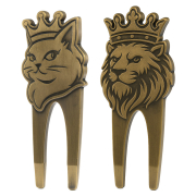 customized bronze king and queen divot tool bulk