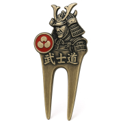 personalized bronze japan samurai divot repair tool