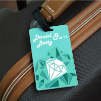 wholesale wedding favor custom pvc luggage tag
