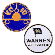 customized soft enamel metal golf ball markers