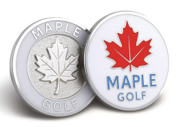 Manufacturer custom enamel magnetic golf ball markers