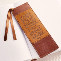 wholesale custom bible script leather bookmark