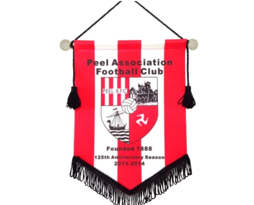 customized polyester football club hanging pennant