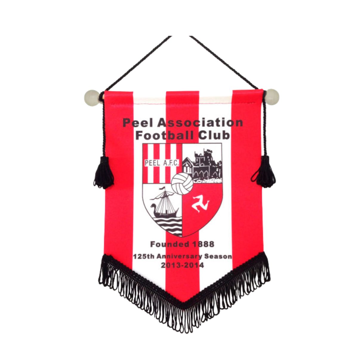 customized polyester football club hanging pennant