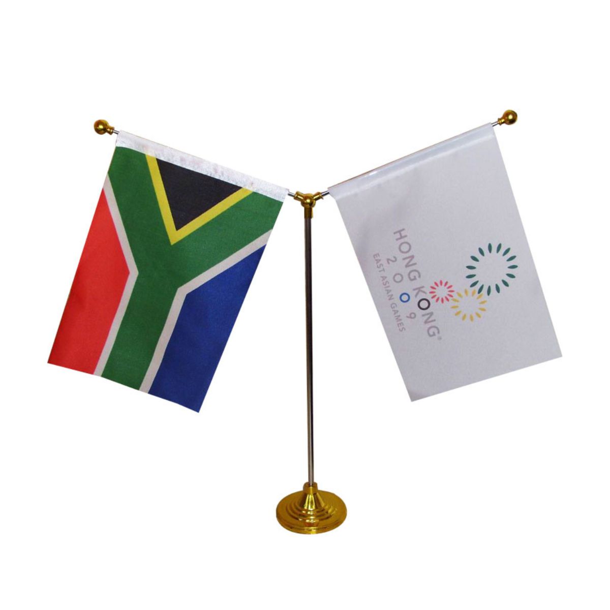 wholesale double table flag stand