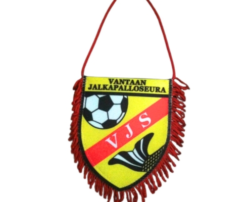 Wholesale printed small soccer mini pennant flag souvenir