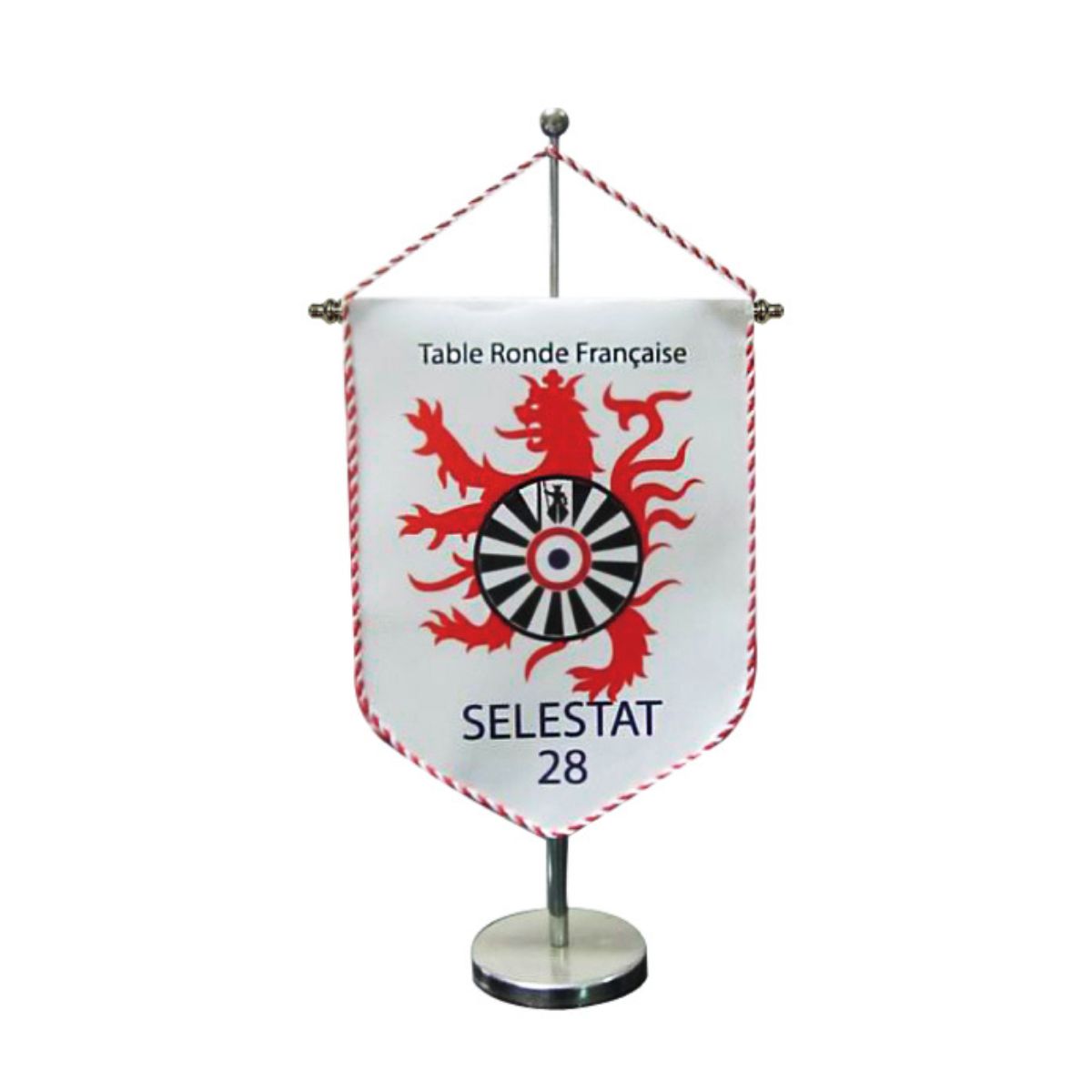 custom logo mini pennant with table stand