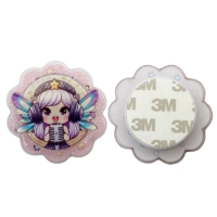 customized UV printed anime cute phone grip stands