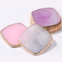 custom square shaped agate nail art palette