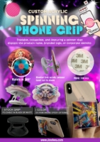 Custom made novelty mobile phone accessory acrylic phone grip holders
