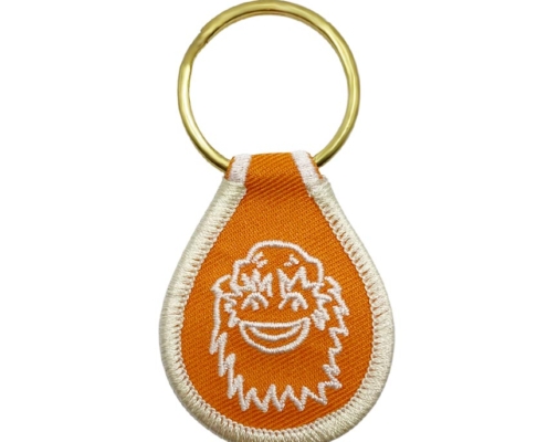 manufacturer customized embroidery badge patch keyring