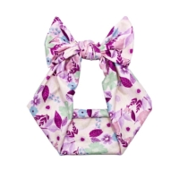 personalized printed hair bow headband