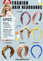 bulk fashion hair accessory manufacturer custom logo woman headbands