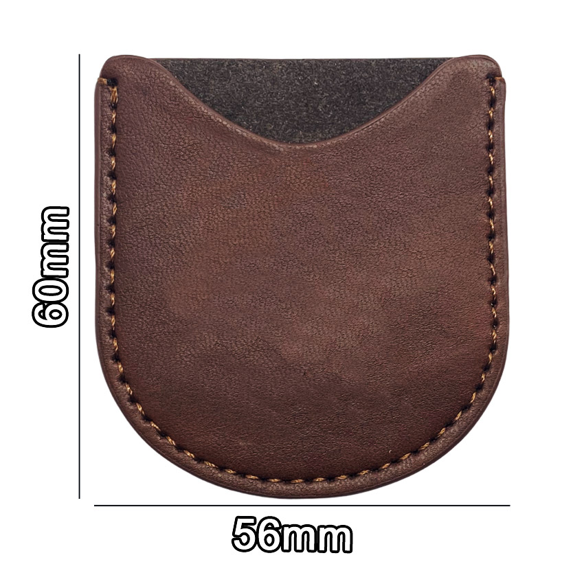 Manufacturer Rounded Pocket Leather Challenge Coin Holder Wholesale