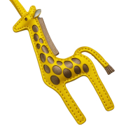 wholesale custom PU leather giraffe handbag charm 