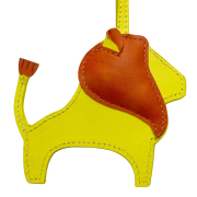 custom lion king design leather bag charm tag